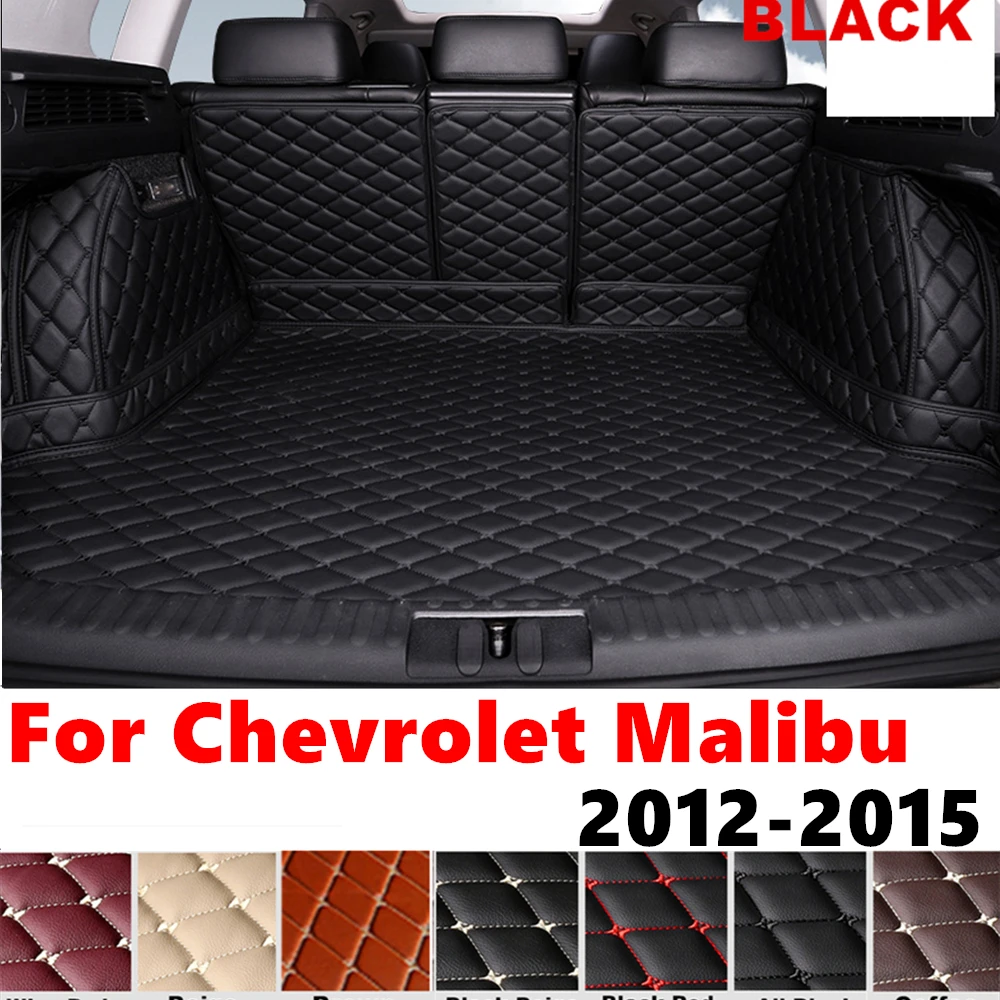 Full Set XPE Car Rear trunk mat for Chevrolet Malibu 2015 2014 2013 2012 Cargo Liner Protect Cover Tail Boot luggage Pad Carpet