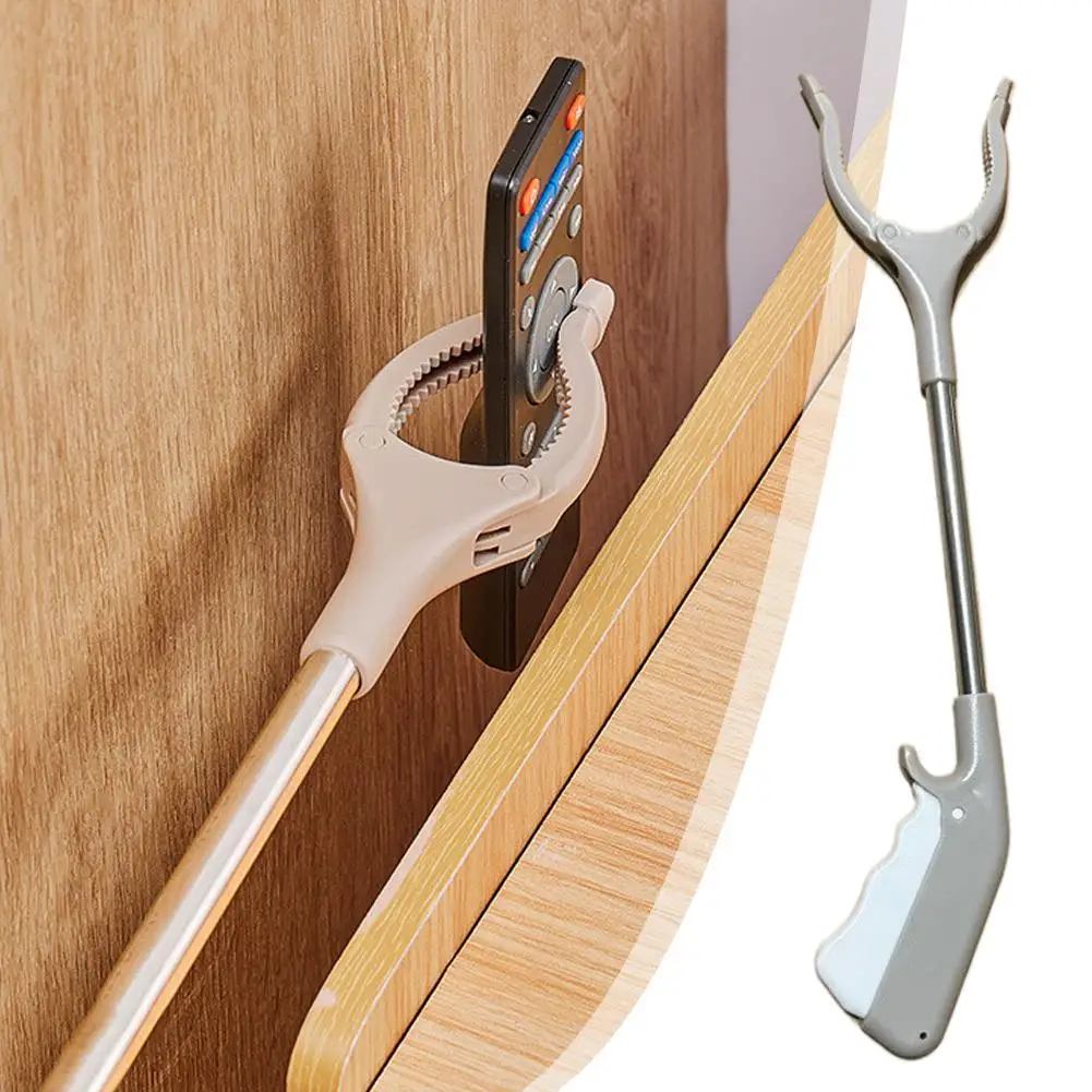 Stainless Steel Trash Picker Clips, Thickened Steel Rod, Non-Slip Gripping, Rubbish Grabber Cleaning Tool For Outdoor & Home Use