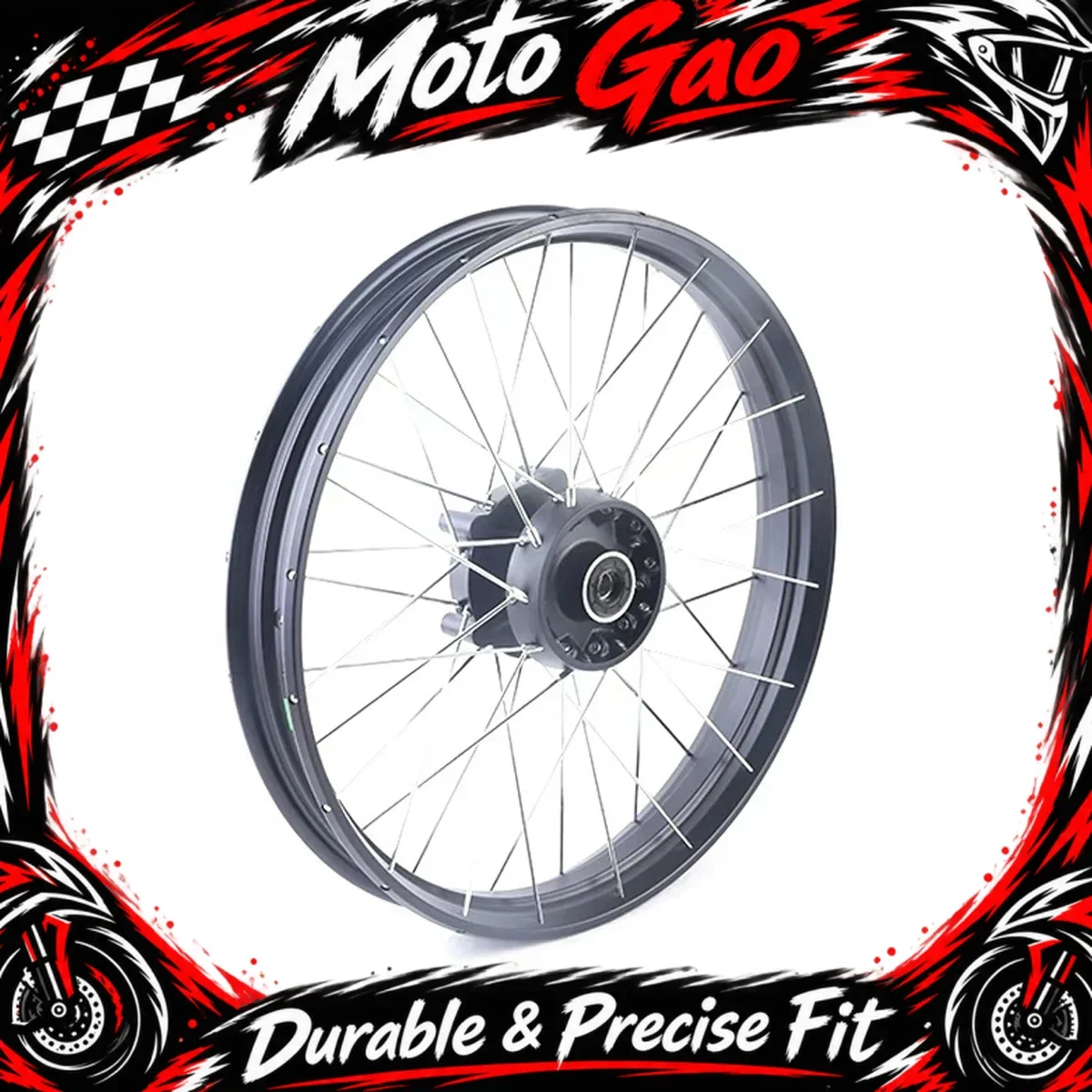 【Precise Fit】Fit For CFMOTO 450MT CF400-8/8A MT450 front wheel hub rear wheel hub  aluminum wheel steel rings