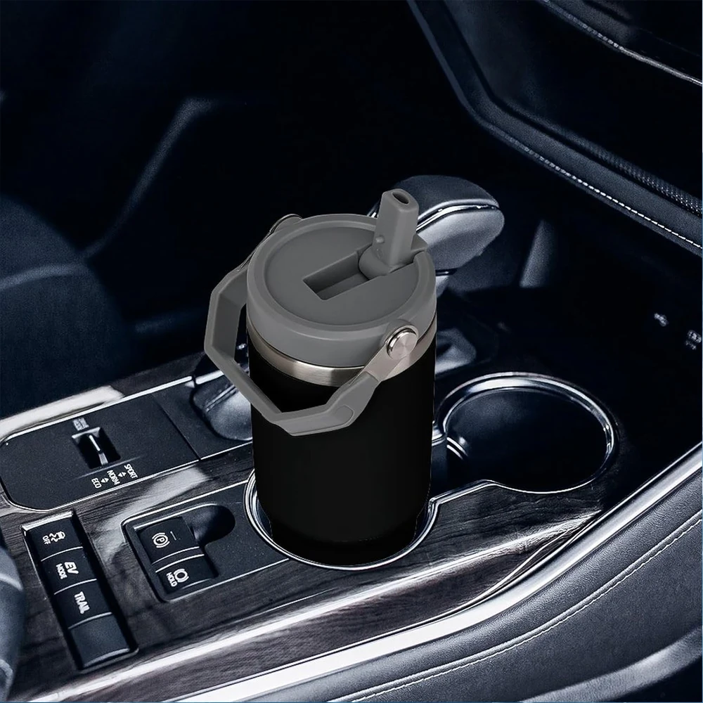 30 Oz Insulated Mug 304 Stainless Steel Drinkware Vacuum Insulation BPA free Tritan Material, Perfect for Iced and Hot Drinks image 6