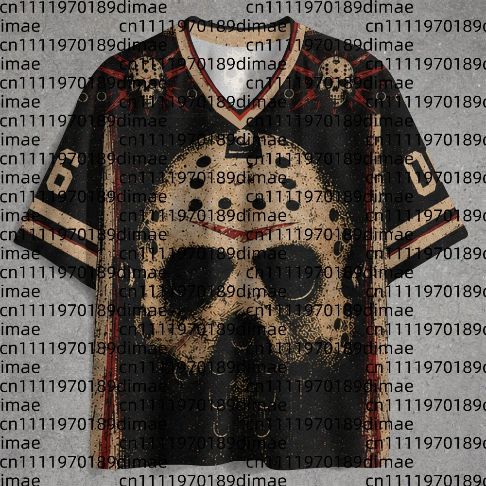 2026 Sommer Neue Herren-T-Shirts im Japanischen Stil, Trendiges V-Ausschnitt Fußball-Shirt, Modisches Oberteil für Outdoor-Sport, Locker Geschnittenes, Schnell Trocknendes Freizeit-T-Shirt
