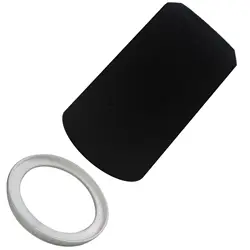 Foam Windscreen for Shure SM7B Microphone Cover with White Retaining Ring - Noise-Reducing Foam Filter Cover Replacement Parts