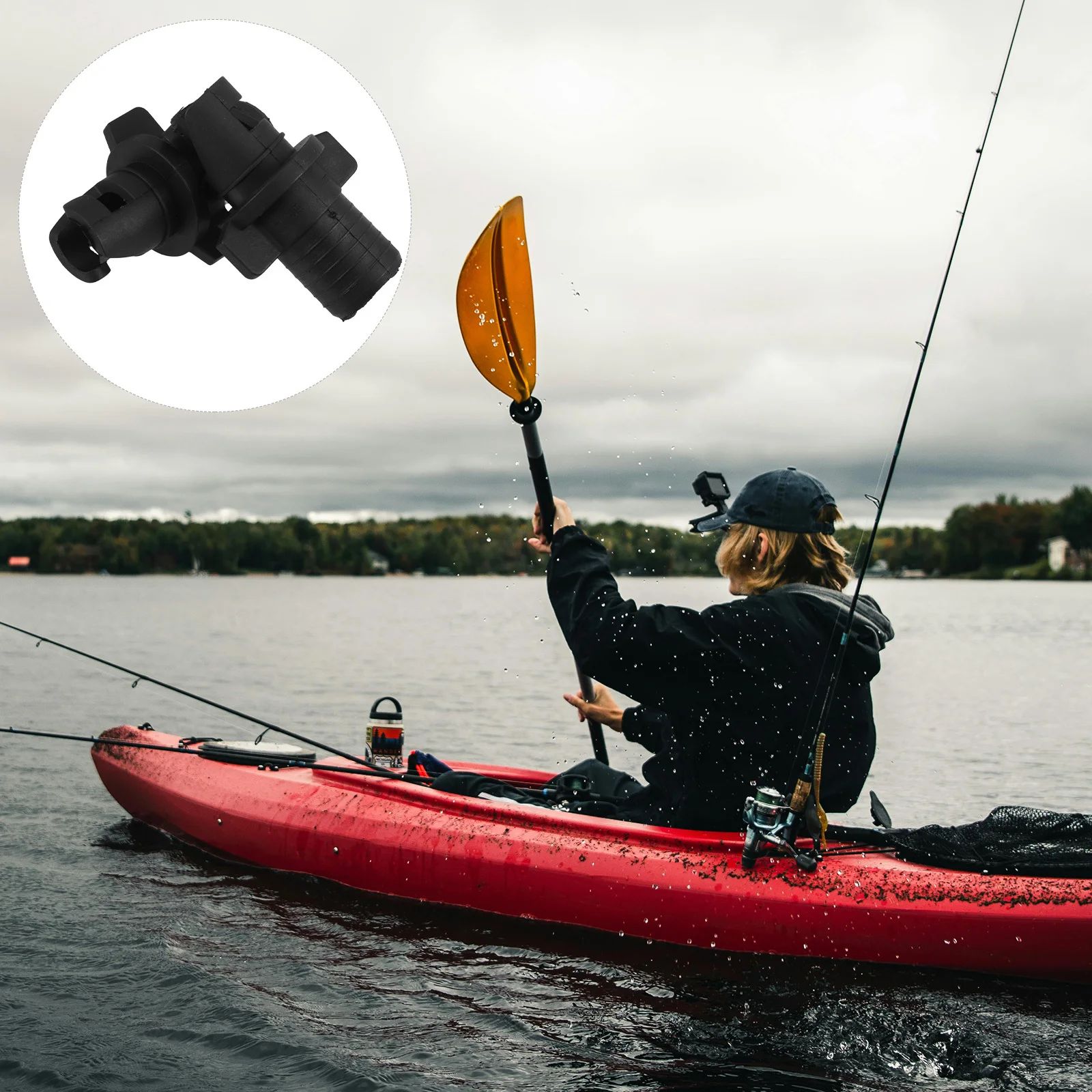 

4pcs Inflatable Boat Adapter Quick Connect Sup Kayak Pump Inflation Valve Nozzle Paddle Board Air Valve Conversion Kit Water