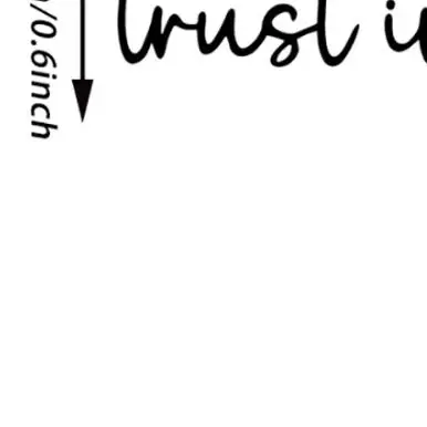 

Trust In God Heart Car Rear View Mirror Sticker Decal Faith Bible Verse Christian Church Auto Vehicle Bumper Decor