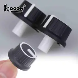 2PCS 25*25.5MM Rubber Half Shaft Knob Potentiometer Rotary Encoder Volume Switch