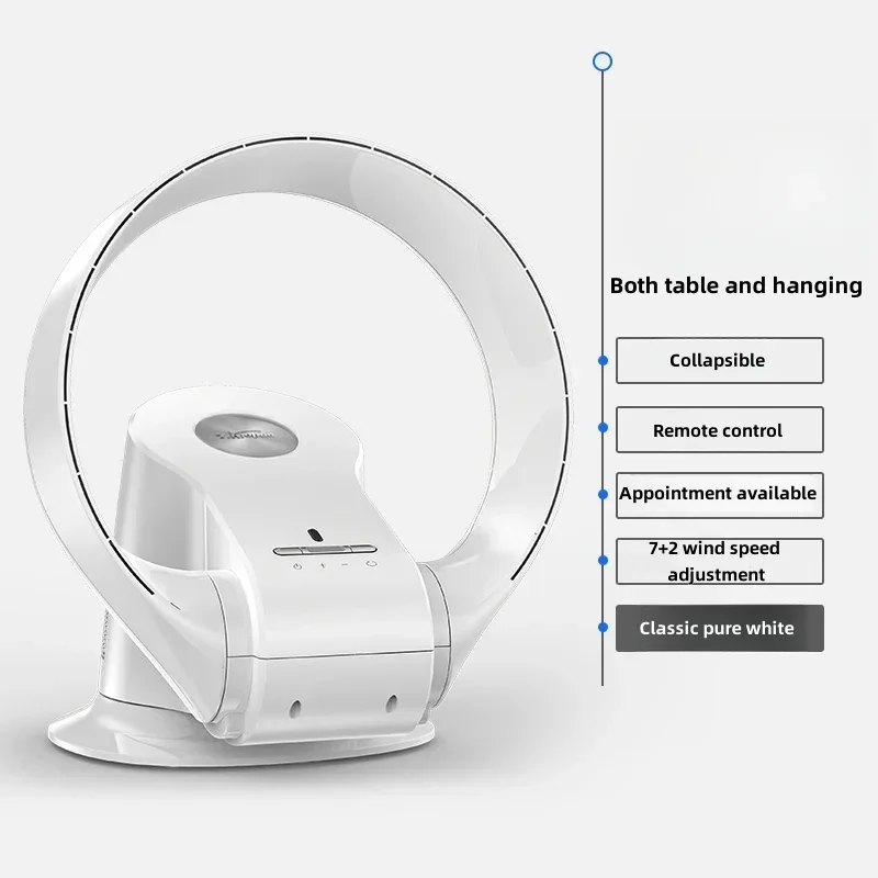 

Беслопастной вентилятор, домашний малошумный Настольный Электрический настенный беслопастный настенный циркуляционный вентилятор