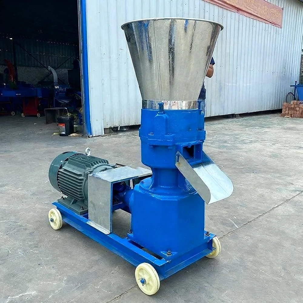 Engine Pellet Machine Farm Mill Pelletizer Animal Four Roll Feed Processing Machine