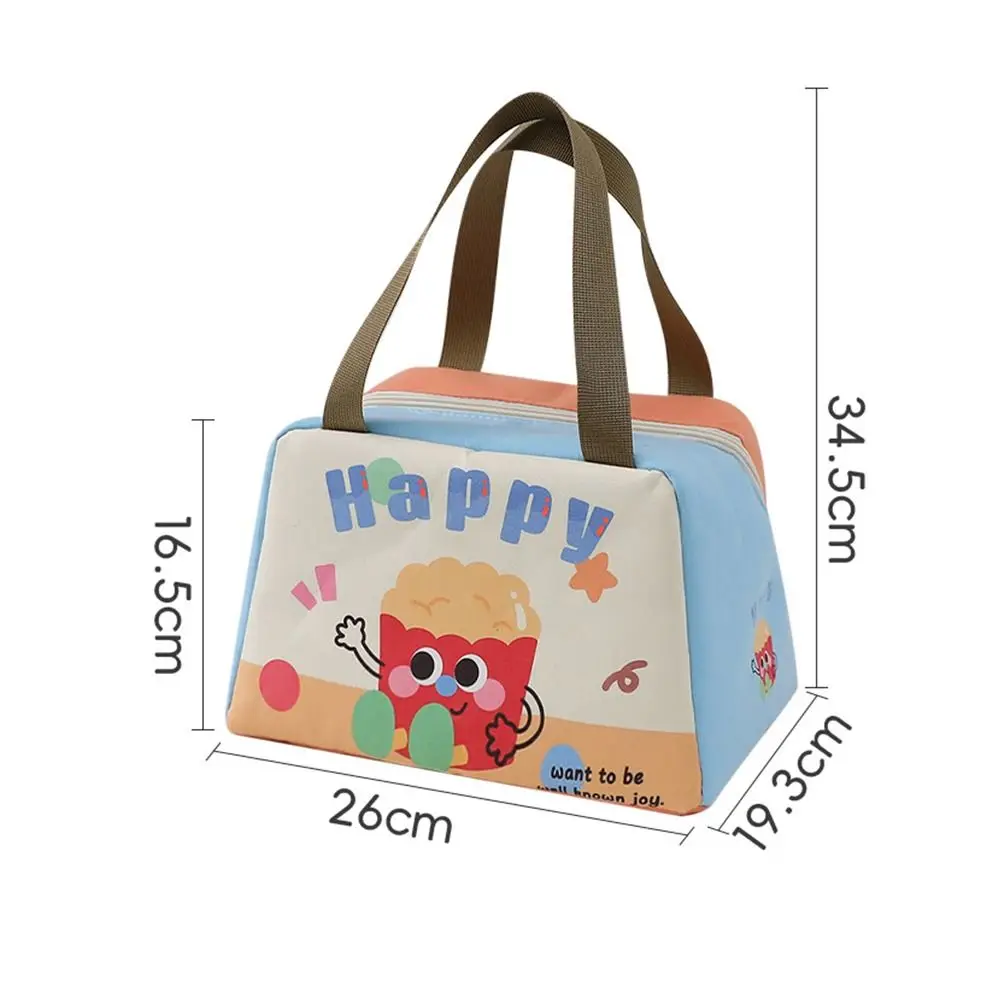Cartoon Side-opening Lunch Bag Hand-held Aluminum Film Insulated lunch Box Bag Children's Lunch Pouch image 6
