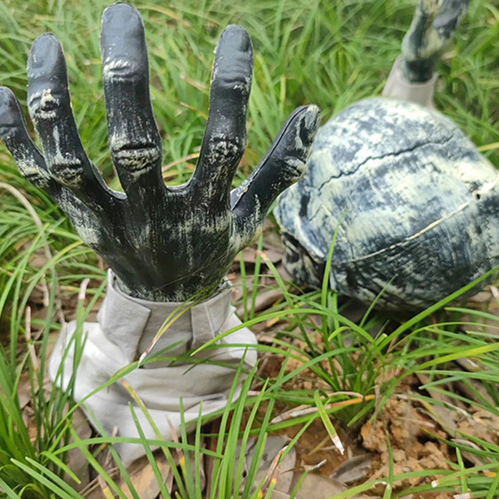 1 セット耐摩耗性防水ハロウィンスカルステークス庭の装飾屋外フェスティバル芝生アクセサリー