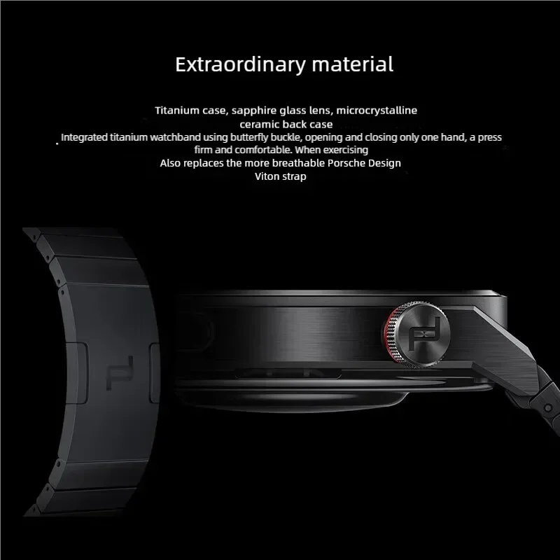 Huawei relógio inteligente gt 3 porsche design relógio esportivo temperatura corporal oxigênio no sangue monitoramento de freqüência cardíaca bluetooth chamadas