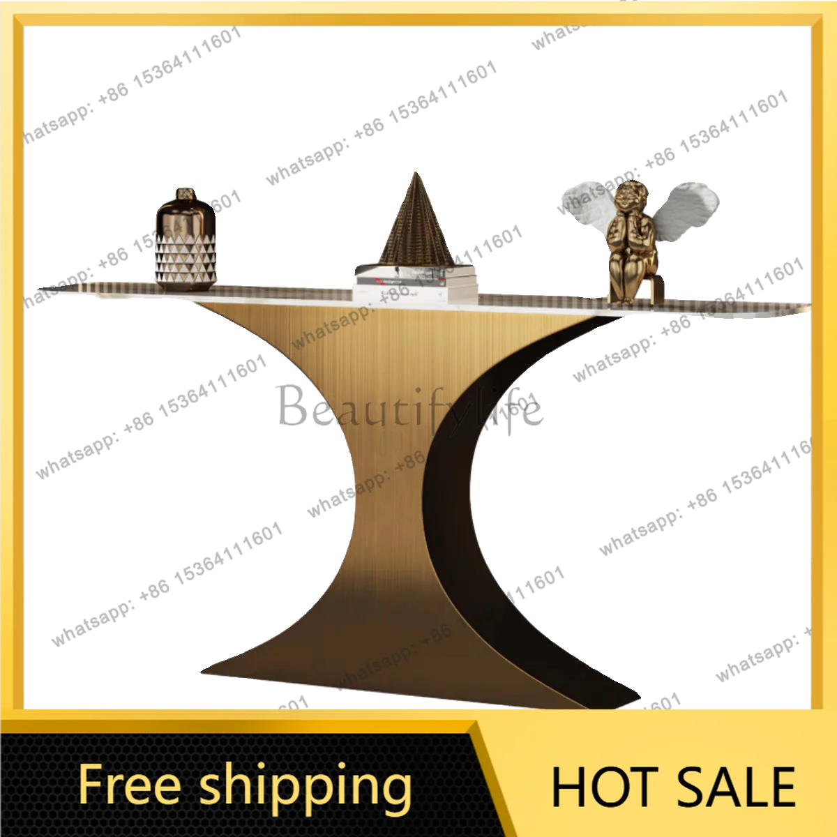 XX. Light luxury entrance table Modern simple entry against the wall, entrance table