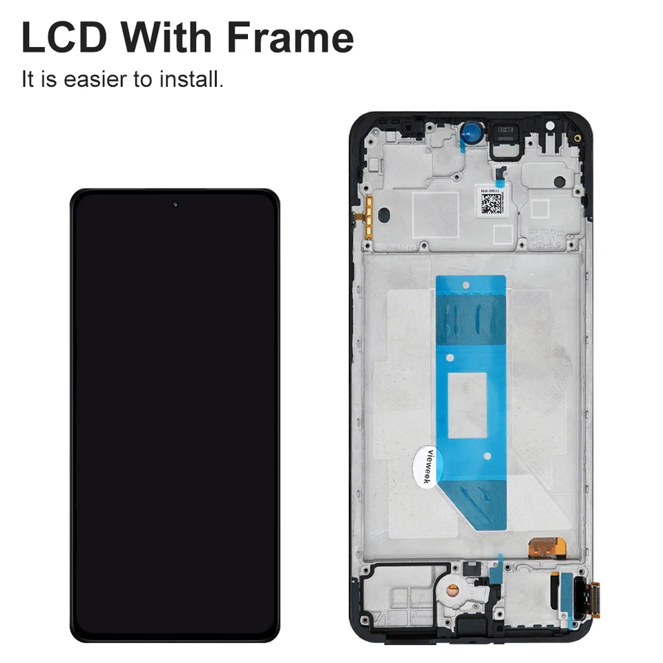 Pantalla AMOLED para Xiaomi Redmi Note 14 4G 24117RN76G 24117RN76O, LCD con táctil y digitalizador, con marco, reemplazo 6