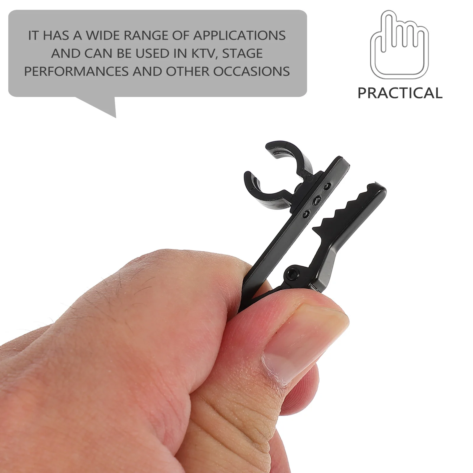 

10pcs Lavalier Microphone Clips Set Iron Mic Lapel Clip Replacement For Stage Ktv Performance Microphone Holders Accessory