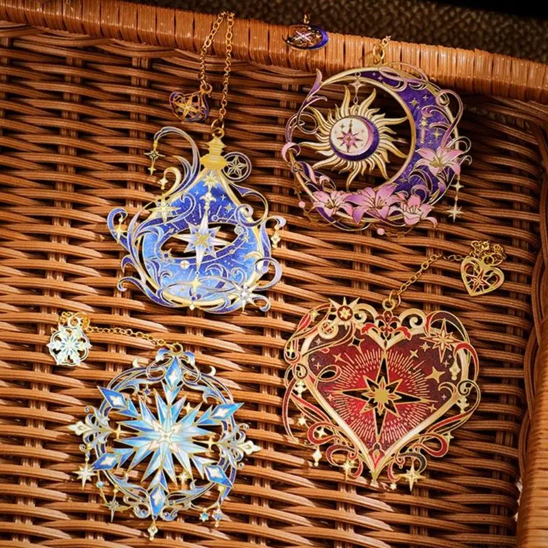Metal Bookmarks, Delicate Bookmarks Handmade Metal Page Mark Elegent Book Marks