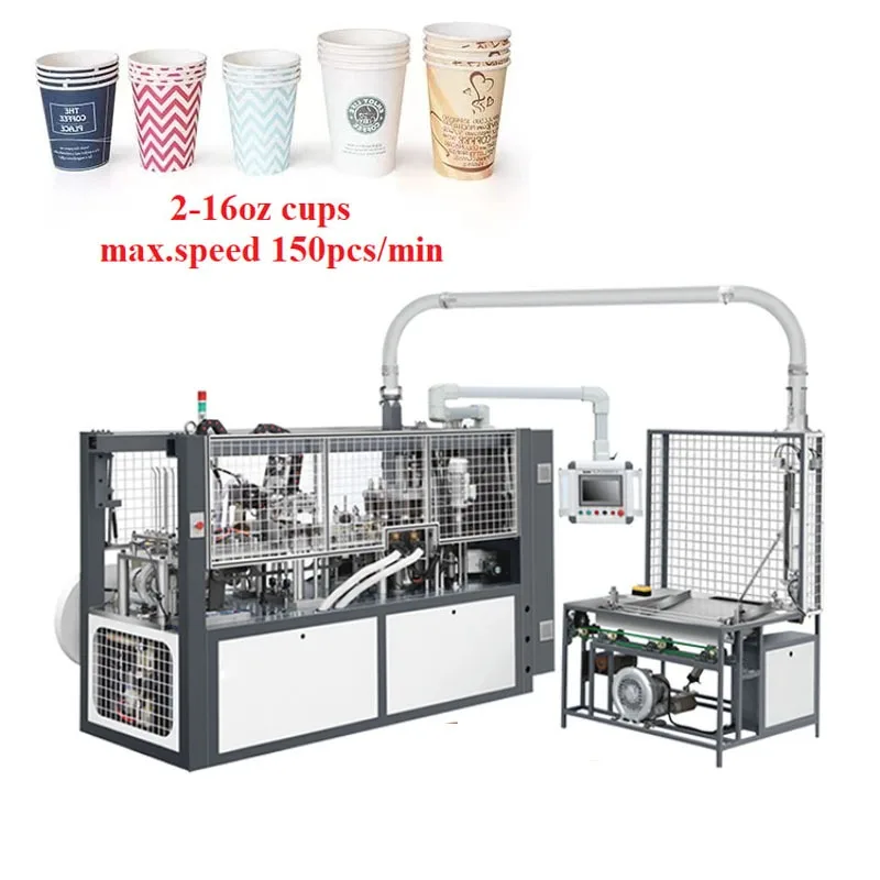 

120-160 Pcs/min PLC Automatic High Speed Paper Cup Forming Machine Disposable Coffee Paper Cup Making Machine