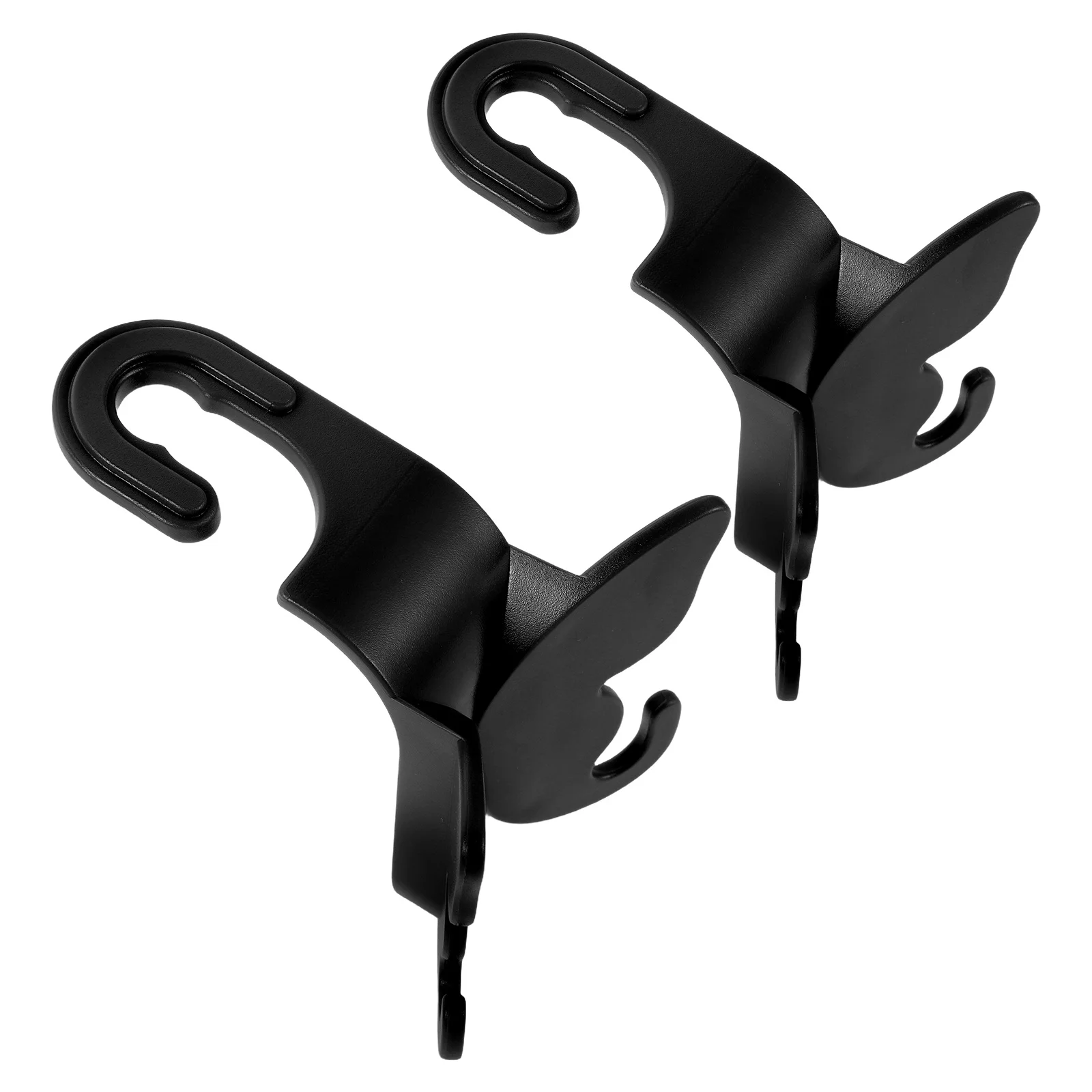 

2Pcs Multifunctional Car Seat Back Hooks Butterfly Shaped ABS Material for Hanging Purses Bags Umbrellas Quick Installation
