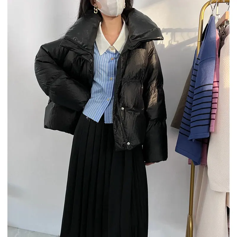 

Специальное предложение: Новая модная женская утепленная куртка из кожи с вышивкой и вставками, в уличном стиле, с воротником-стойкой