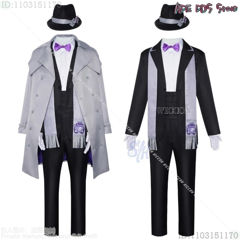 Костюм на Хэллоуин для взрослых, аниме-игра, Octavinelle, косплей Azul Ashengrotto, пальто в британском стиле, шарф, шляпа, элегантная униформа, модная di Костюм на Хэллоуин для взрослых, аниме-игра, Octavinelle, косплей Azul Ashengrotto, пальто в британском стиле, шарф, шляпа, элегантная униформа, модная di