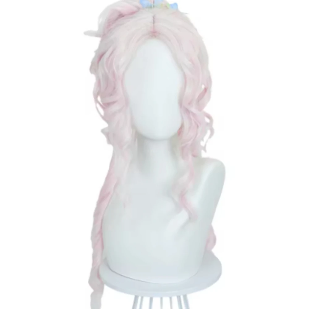วิกผมตัวละครเอนิด ซินแคลร์ วิกผมสีชมพูแบบคลิปติดผมครึ่งหางม้า เหมาะสำหรับผู้หญิง สาวๆ ใช้ในงานปาร์ตี้ฮาโลวีน ชุดแฟนซี และเป็นเครื่องประดับ