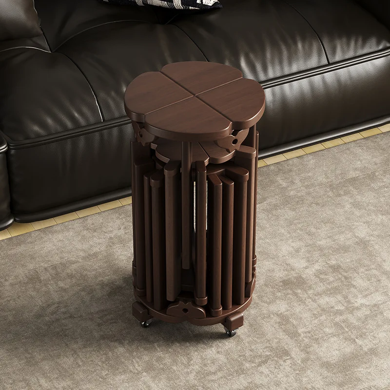 Mid Century Stacking Stool for Dining Room Solid Wood Kitchen Guest Chairs Space Saving Living Room Seat Versatile Nesting Bench