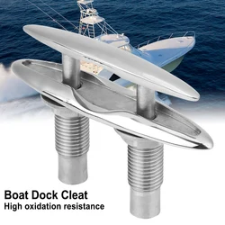 Boat Dock Cleat Ship Mooring Dock Neat Boat Ship Mooring Dock Neat Cleat 316 Stainless Steel Double Deck Push Pull Cable