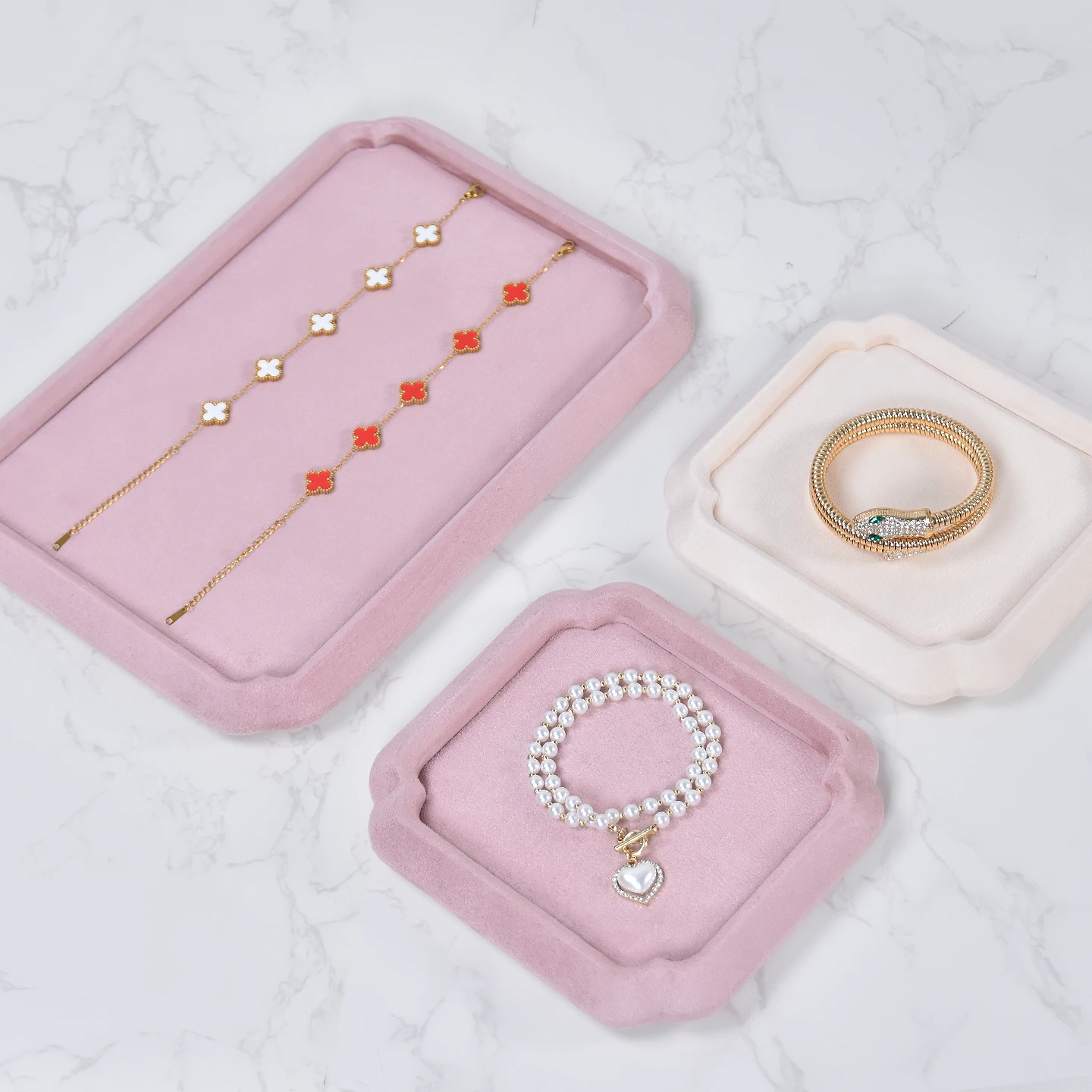 Jewelry display tray, necklace, bracelet, glasses, stationery display props, jewelry storage, viewing tray