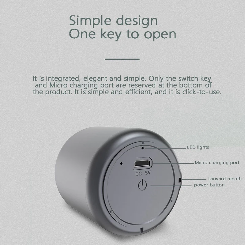 휴대용 블루투스 5.0 스피커 충전식 미니 부스터 우퍼, 샤워, 방, 자전거, 자동차