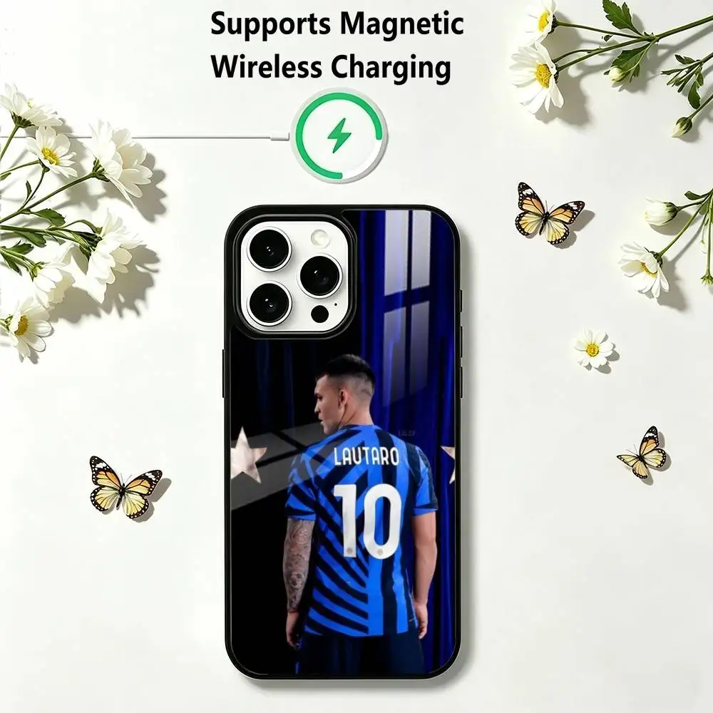 Lautaro-O Martinez Football Sports Phone Case For iPhone17,16,15,14,13,12,11 Plus,Pro Supports Magnetic Wireless Charging