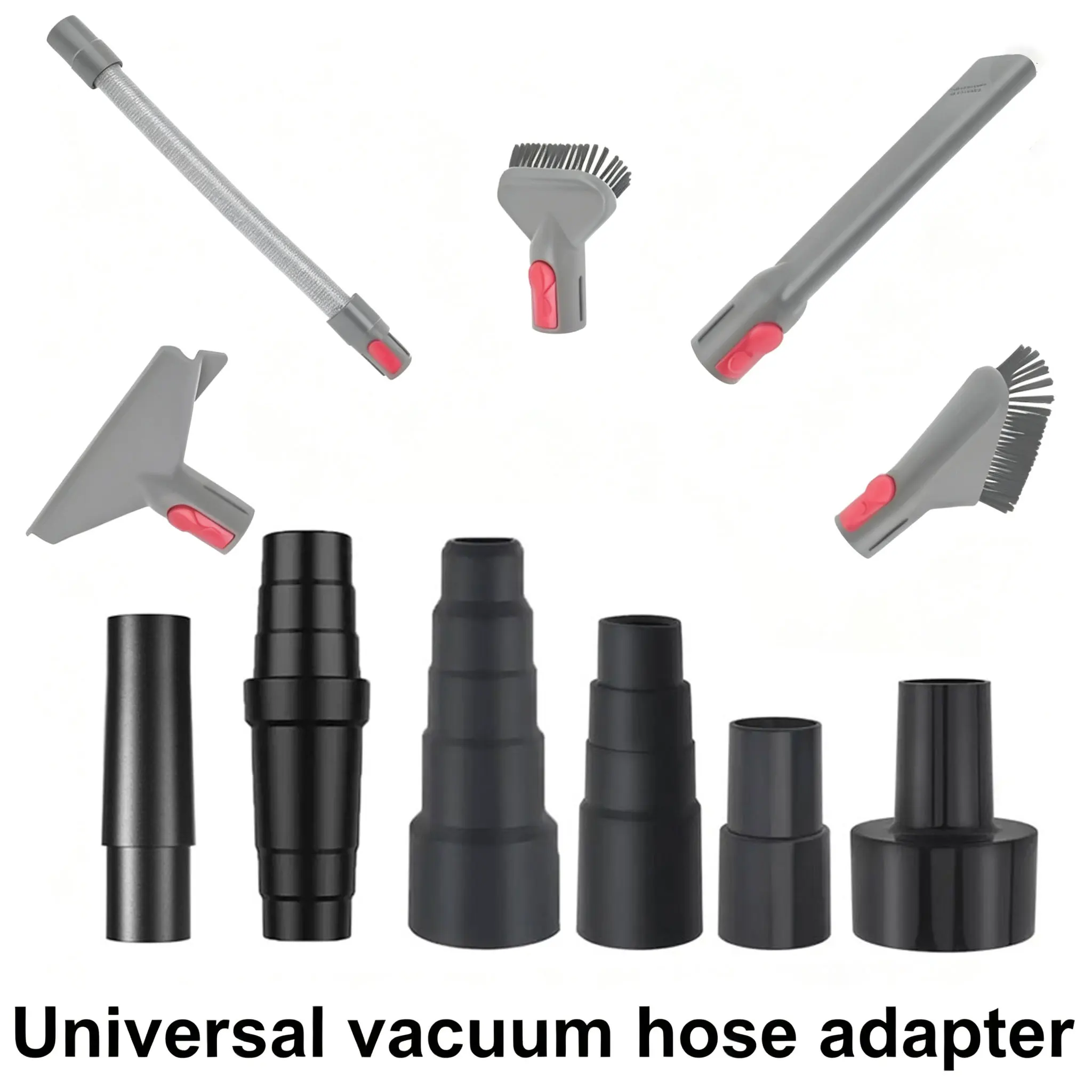 Vacuum Cleaner Accessories, Variable Diameter Adapter, Large and Small Diameter Conversion Nozzle, Household and Industrial Vacu