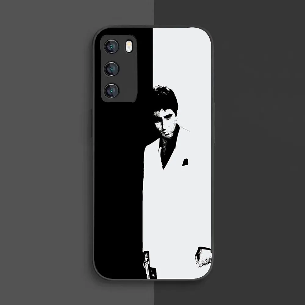 Scarface 1983 filme al pacino caso de telefone para samsung galaxy a52 a12 a51 s21 borda s22ultra s23 s20lite plus ultra preto capa