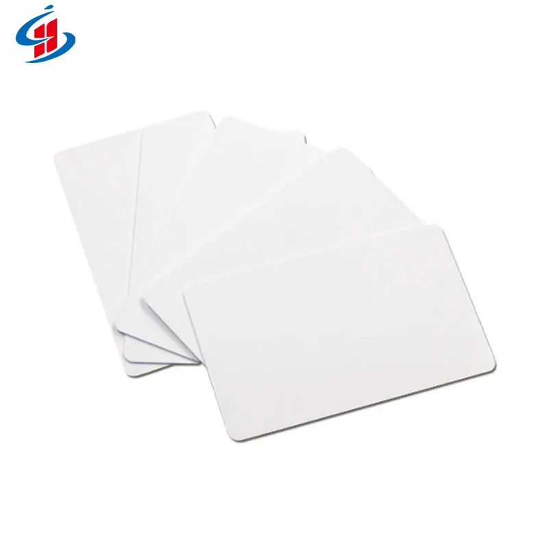 

100pcs a lot High Quality Printable CR80 Laminated Sublimation Plastic White ID Business Blank PVC Card