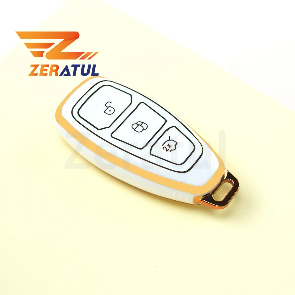 

Auto Keyless Shell Fob Bag Holder For Ford Focus 3 4 ST Mondeo MK3 MK4 Fiesta Fusion Kuga TPU Car Remote Smart Key Case Cover