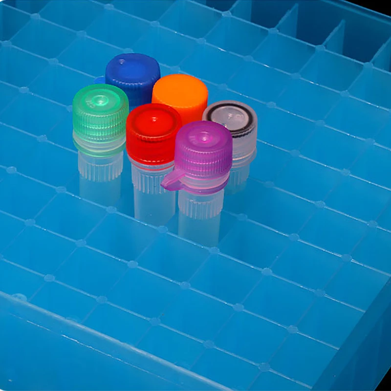 Plastic Test Tube Box buckle LAB Centrifuge Tube Storage Box Cryotube Boxes Portable Sample Frozen Tube Box For 1.5ml 1.8ml 2ml