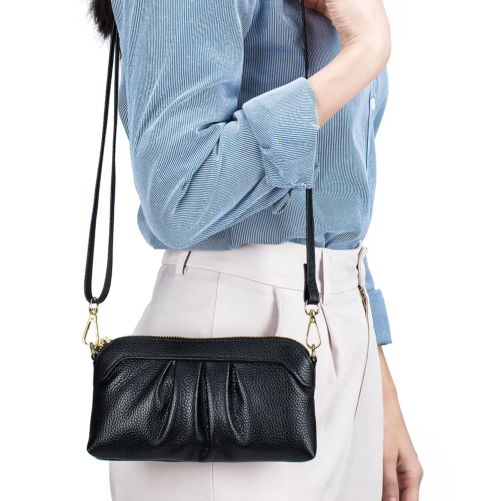 

Woman Shoulder Bag Mother Bag Soft Leather Messenger Bag Top Layer Cow Leather Crossbody Bag Women's Handbag