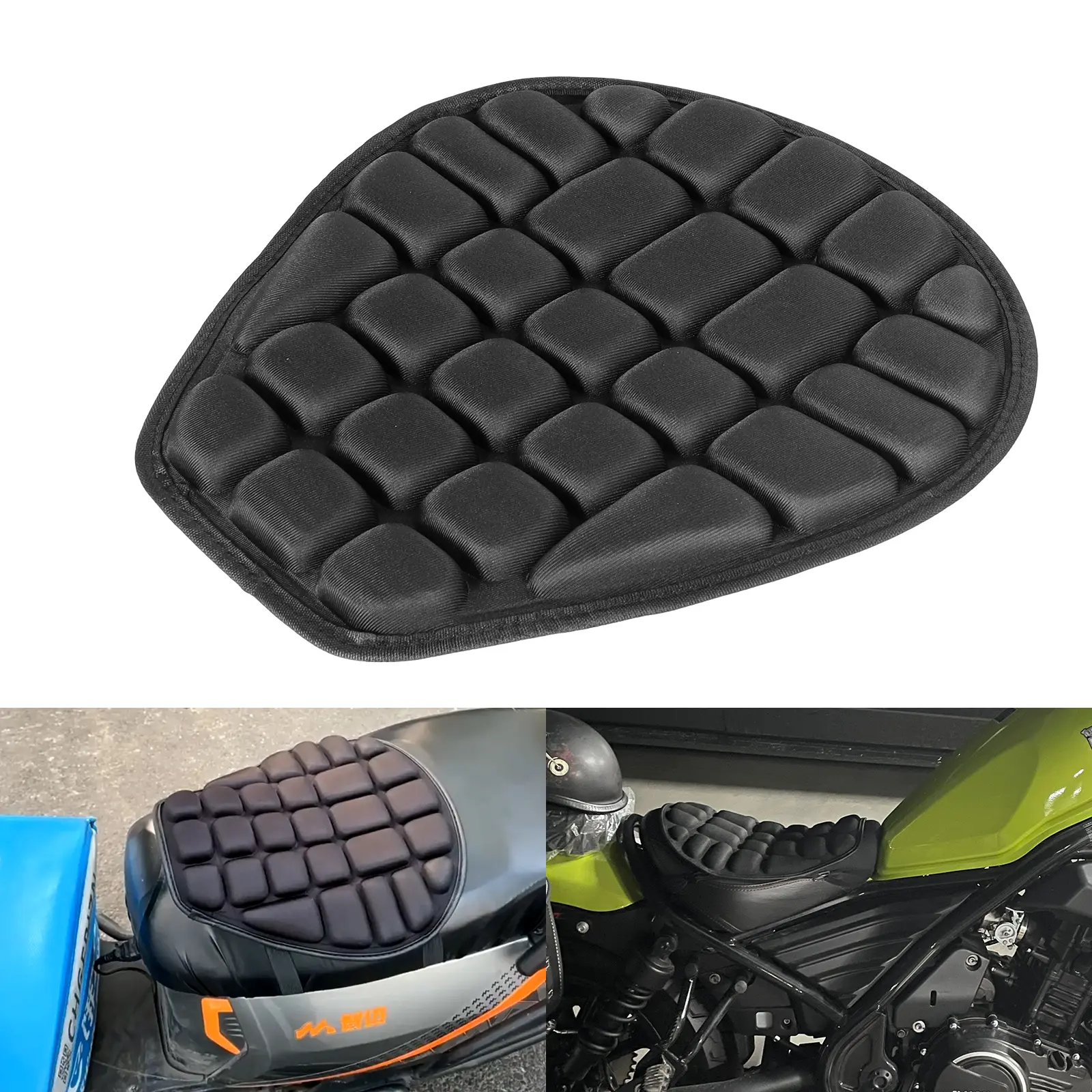 Capa de assento para motocicletas, almofada de espuma eva, macia, confortável, universal, para motocicleta, bicicleta elétrica, assento a ar