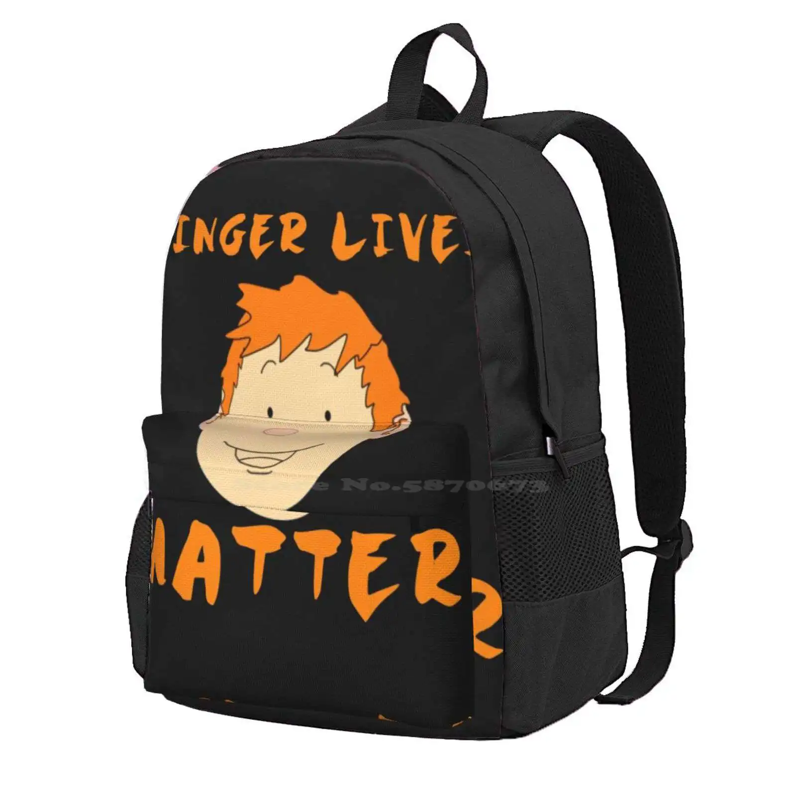 Ginger Lives Matter, Ginger And Proud Hot Sale Schoolbag Backpack Fashion Bags Ginger Lives Matter Funny Redhead Gingers