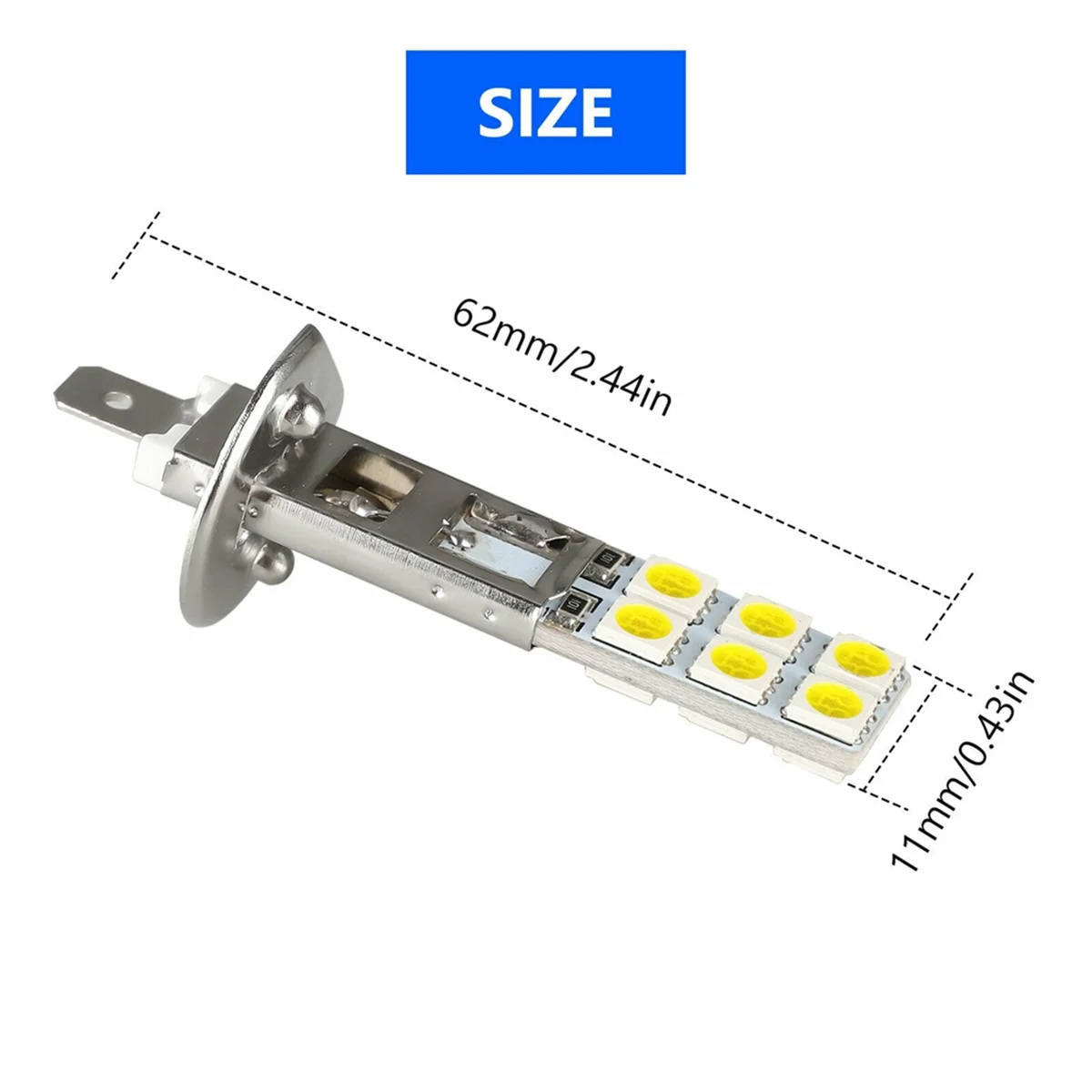 8 sztuk H1 6000K intensywna biała 80W zestaw żarówki LED do reflektorów światło drogowe przeciwmgielny