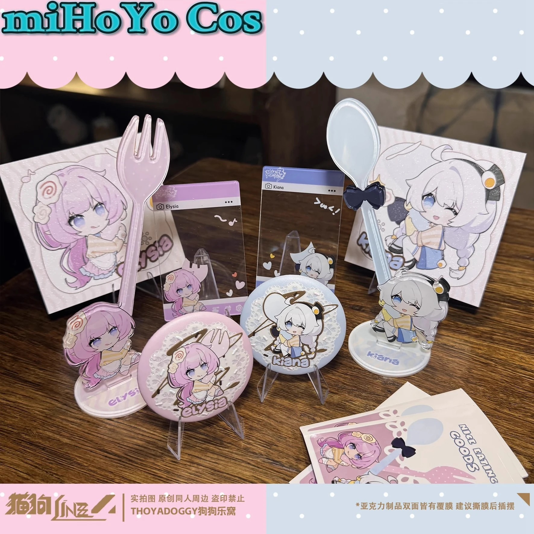 

Игра Honkai Impact 3RD Elysia Kiana Косплей 3D DIY Жесть Значок Аниме Мультфильм Настольный Орнамент Хэллоуин Модные Карты Подарки