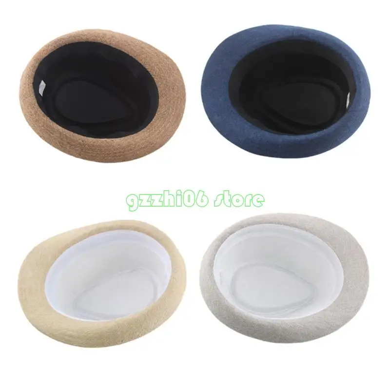 T5UF Fedora hoed voor mannen met zwarte banden kostuumaccessoire voor ouderen tieners jongeren