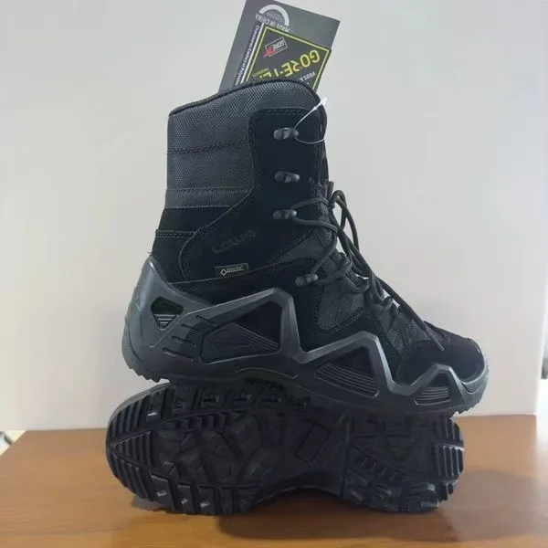 Men High Top Tactical Combat Boots Waterproof Sand‑Proof Wear‑Resistant Desert Outdoor Hiking Shoes