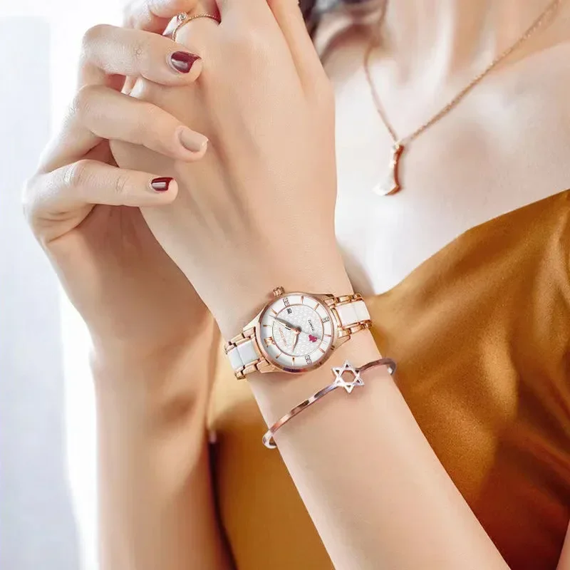 Fashion Ladies Wristwatch Luxury Waterproof Date Watch Women Stainless Steel Quartz Women's Watches Relojes Mujer