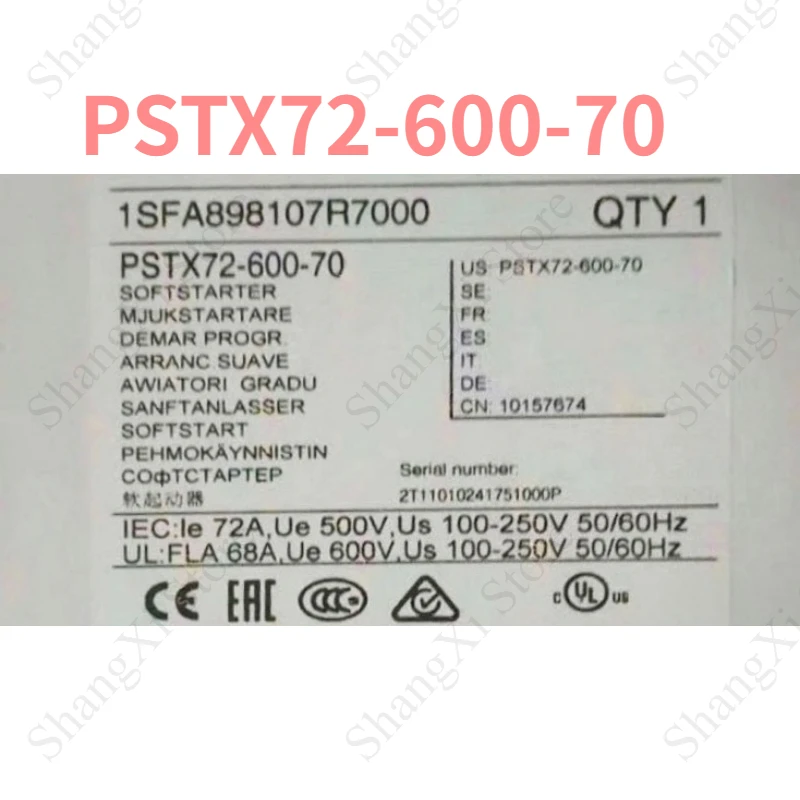 1PCS Brand New PSTX72-600-70 PSTX7260070 Soft Starter Fast Delivery