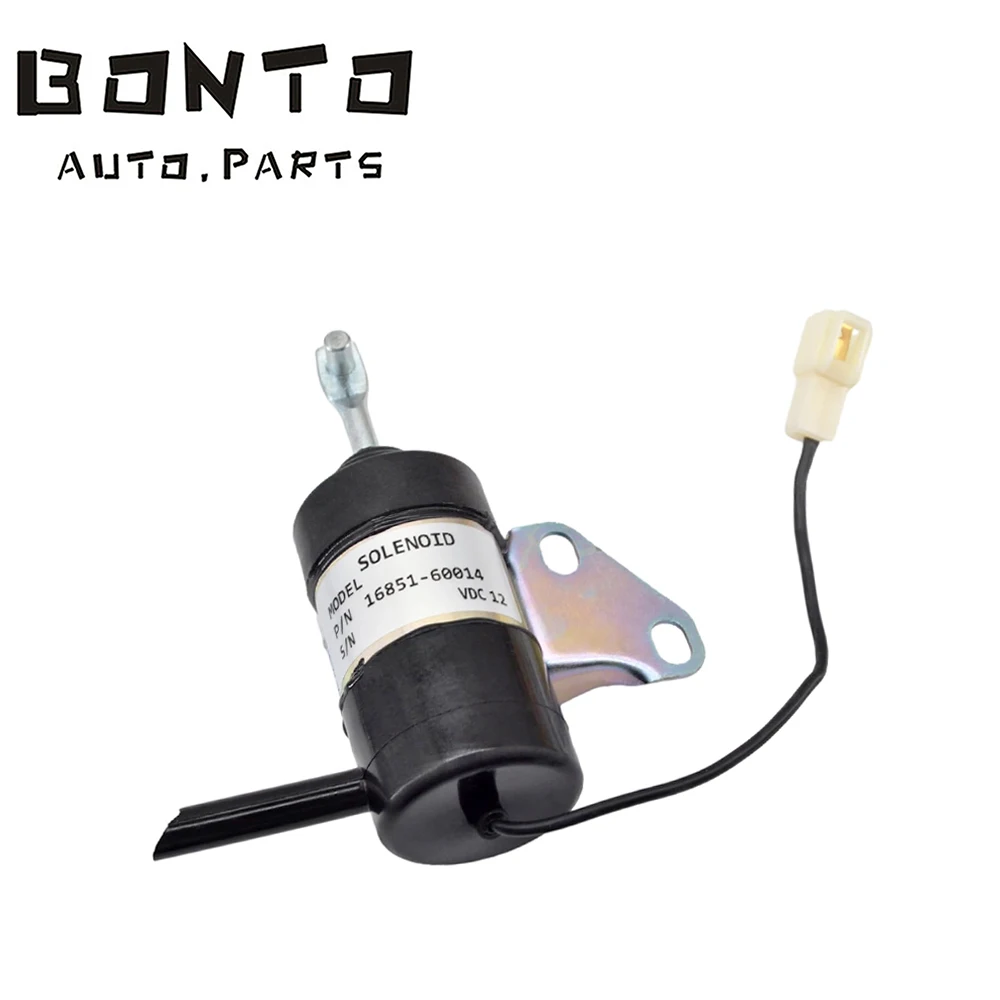 BONTO 12V Stop Fuel shutdown Shut Off solenoid For Kubota RTV900R RTV900S RTV900T RTV900W OEM:16851-60014 16851-60010