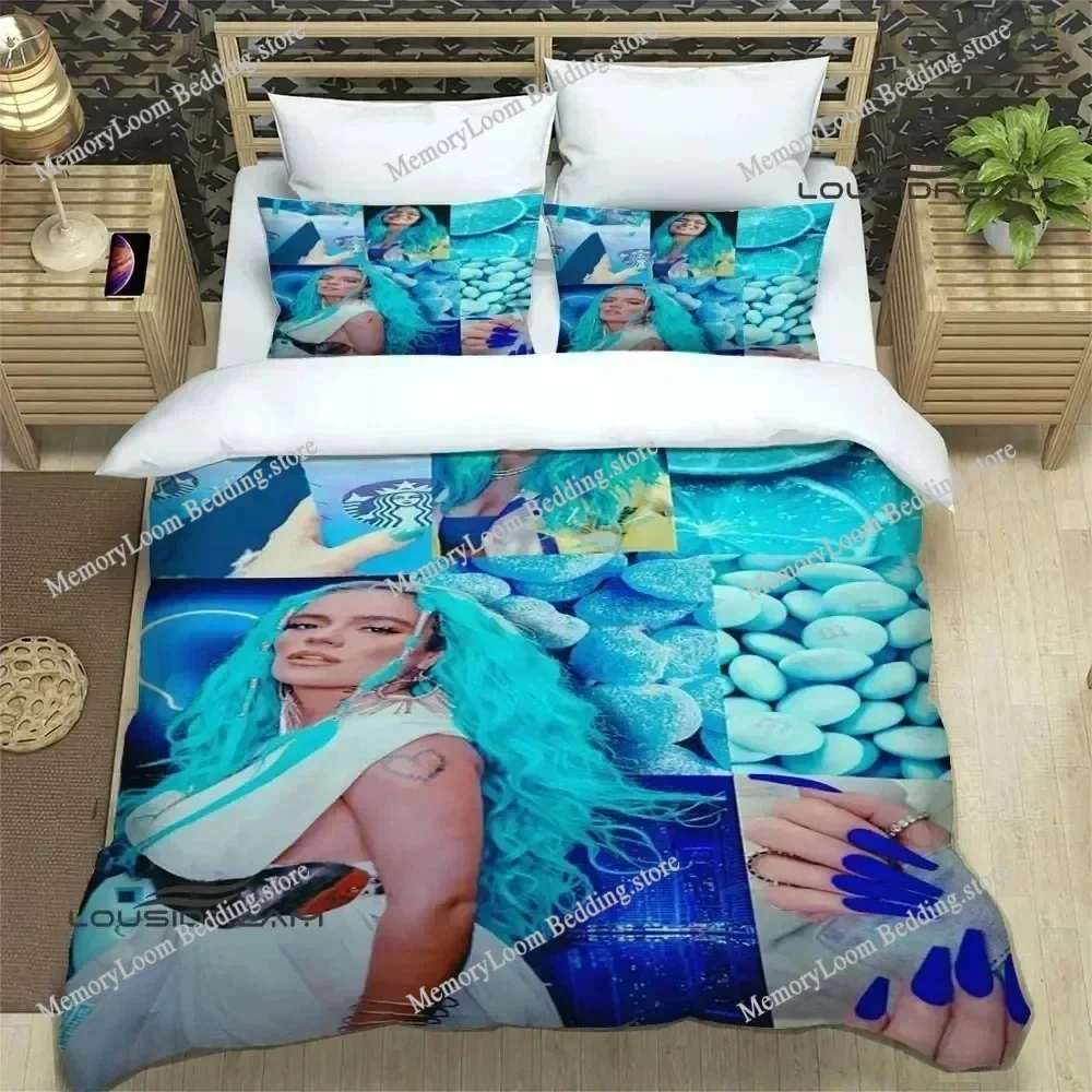 

Karol G Star Chic Bedding Set Duvet Cover 3D Fashion Bedding Design King Queen Duvet Cover Double Bed Soft Cozy Set Home Textile
