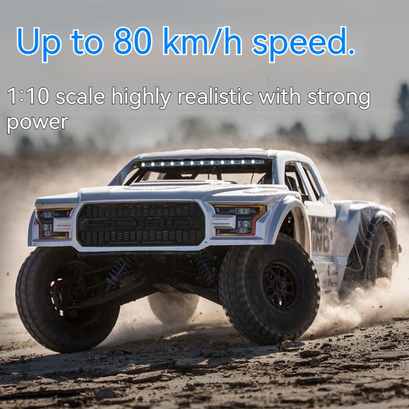 

Масштаб 1/10 4WD RTR RC Автомобиль Короткий Грузовик V2 Раtorial Игрушечная Скорость с дистанционным управлением 80 км/ч Бесследная Модель автомобиля для мальчиков