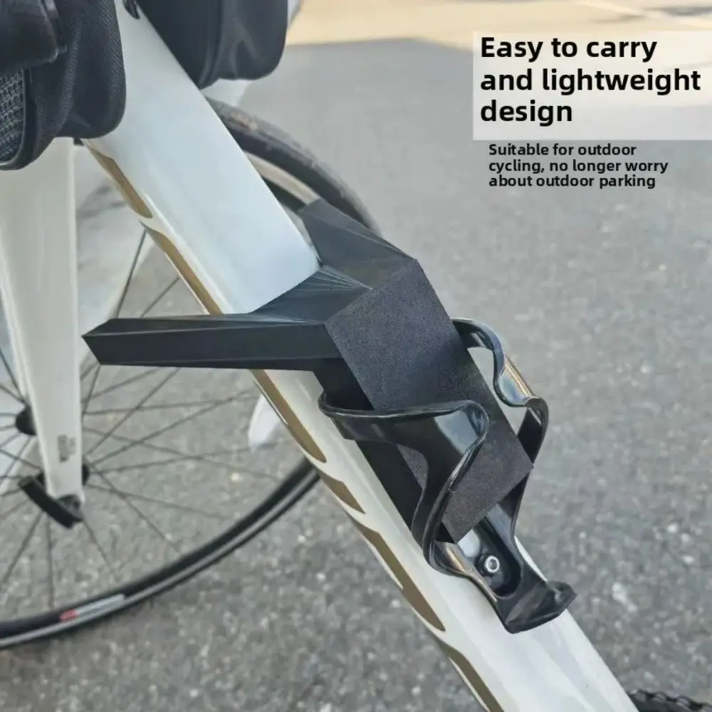 حامل دراجة ثابت ومتين، خفيف الوزن، يدعم العجلات، رف ركن السيارة الخلفي للدراجة، رف دعم الدراجة #2