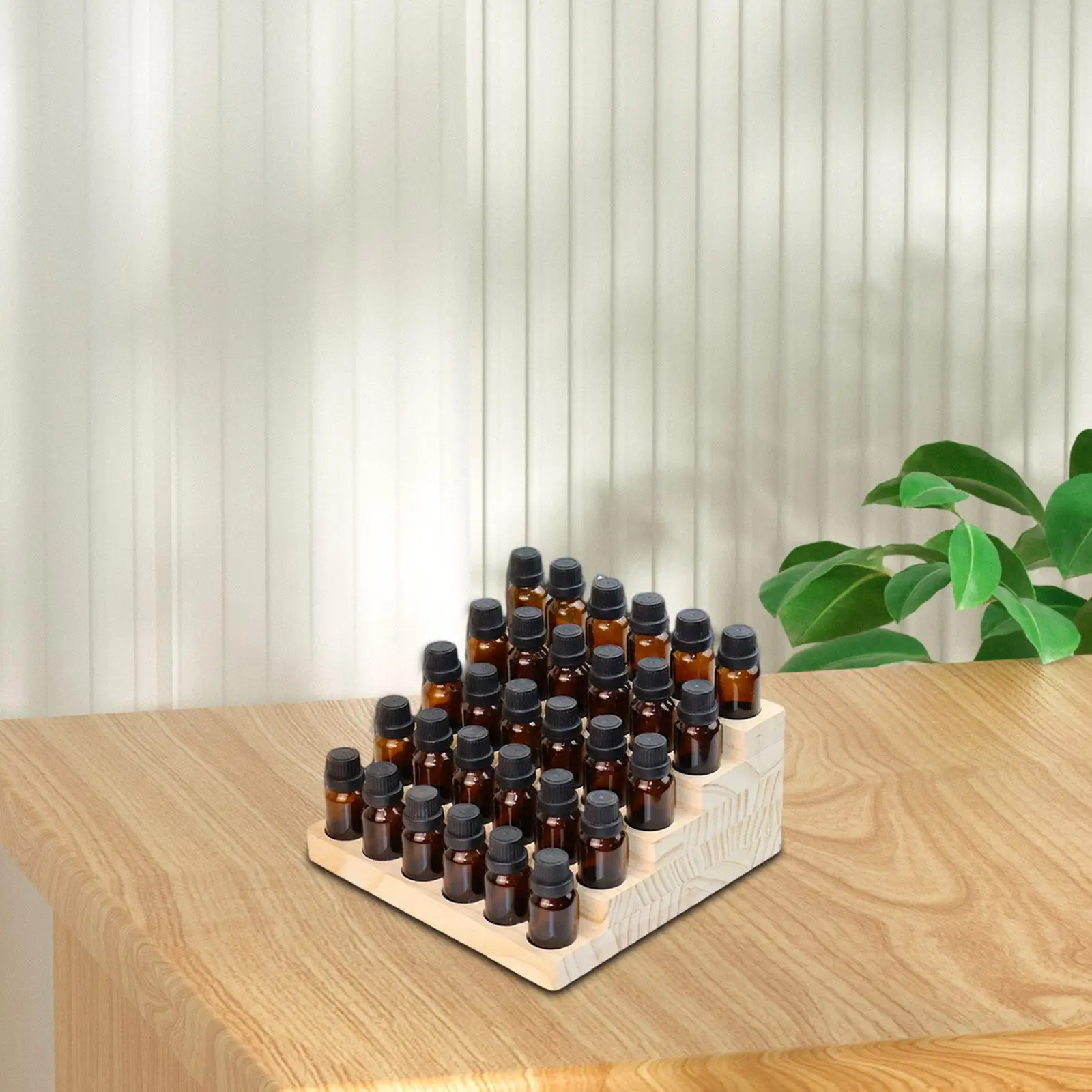 Essential Oil Storage Box 5 Tiers 30 Slots (15 ml) Lipstick Arrangement Stand Essential Oil Holder for Living Room Table Home
