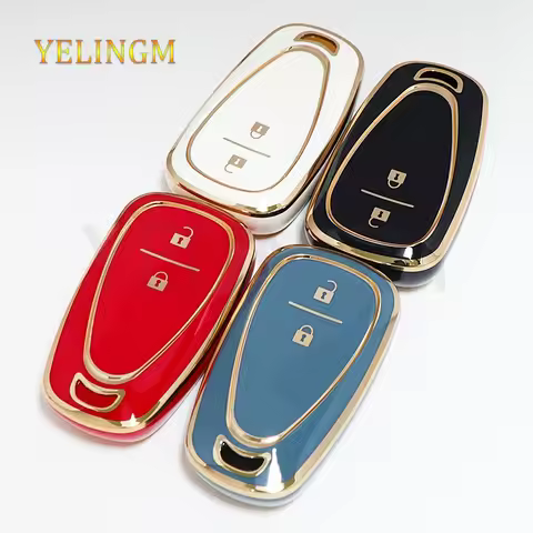 TPU 2Buttons Car Key Case Cover for Chevrolet Volt Bolt Trax Malibu Blazer Traverse Onix Equino Orlando Cruze Spark Sonic Camaro