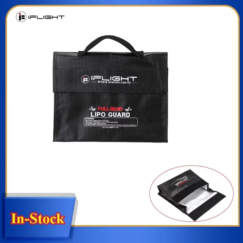 IFlight Fireproof Retardant RC LiPo Battery Pack Portable Explosion Proof Safety Bag 240X180X65mm for FPV Racing Drone