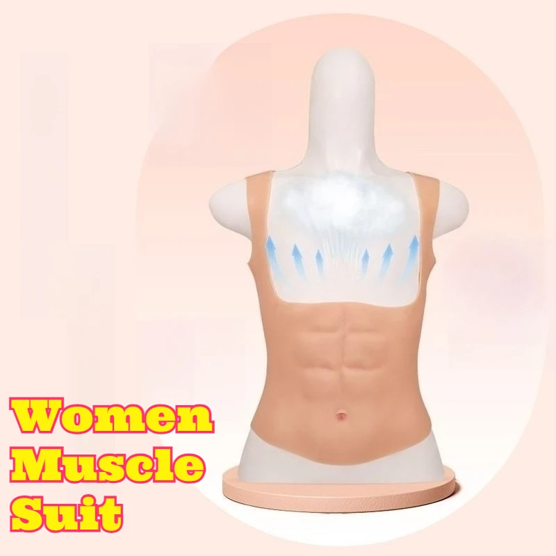 women-silicone-muscle-suit-fake-abs-cosplay-costume-prop-fake-belly-tummy-control-shaping-fitness-gear-stage-performance-outfit